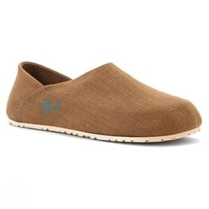 OTZ Cork Lite Leather-lined Canvas Linen Clog Unisex Tan Brown | Women's Size 10